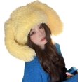thumbnail image 1 of LinYooLi Cute Bunny Ear Hat Rabbit Ears Cap Y2k Plush Fun Costume Hats Faux Fur Warm Cosplay Party Hat, 1 of 7