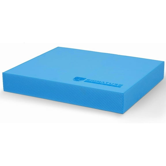 Flexwave Balance Pad Exercise Foam Mat – 15.5"x12.75"x2.25" Non-Slip TPE Core Stability Trainer for Yoga, Rehab & All Fitness Levels, Lightweight Multi-Use Cushion, Blue