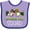 Lavender and Purple, variant on Inktastic Oktoberfest Squad- Cute Dachshunds in German Costumes Boys or Girls Baby Bib