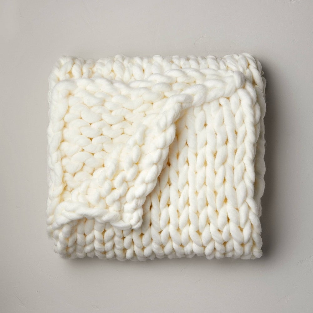 Casaluna Oversized Hand Knit Bed Throw atelieryuwa.ciao.jp