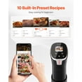 thumbnail image 5 of All-in-One Smart Sous Vide Cooker - 1100W Immersion Circulator with WIFI, App, 10 Recipe Presets, LCD Touchscreen for Easy Operation, 5 of 10