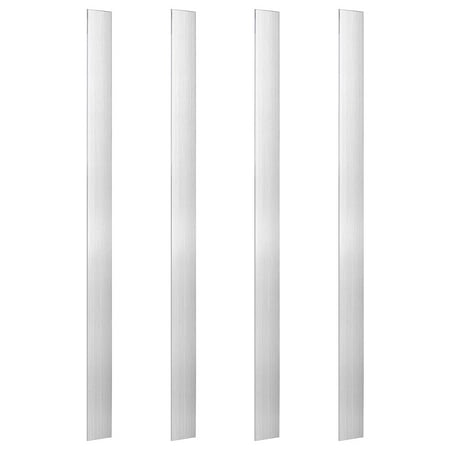 Aluminum Flat Bar 16 Inch Long Square Aluminum Bar 3mm Thick Rectangle Aluminum Bar Stock 1 Inch 6061 Aluminum Flat Plate for Craft lndustry Machining Cutting Welding 4pcs