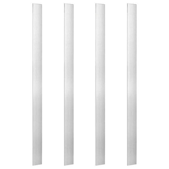 Aluminum Flat Bar 16 Inch Long Square Aluminum Bar 3mm Thick Rectangle Aluminum Bar Stock 1 Inch 6061 Aluminum Flat Plate for Craft lndustry Machining Cutting Welding 4pcs