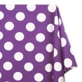thumbnail image 3 of Polka Dot Extra Large Printed Fabric Purple / White 100% Cotton 58/60" Wide Sold By The Yard, 3 of 4
