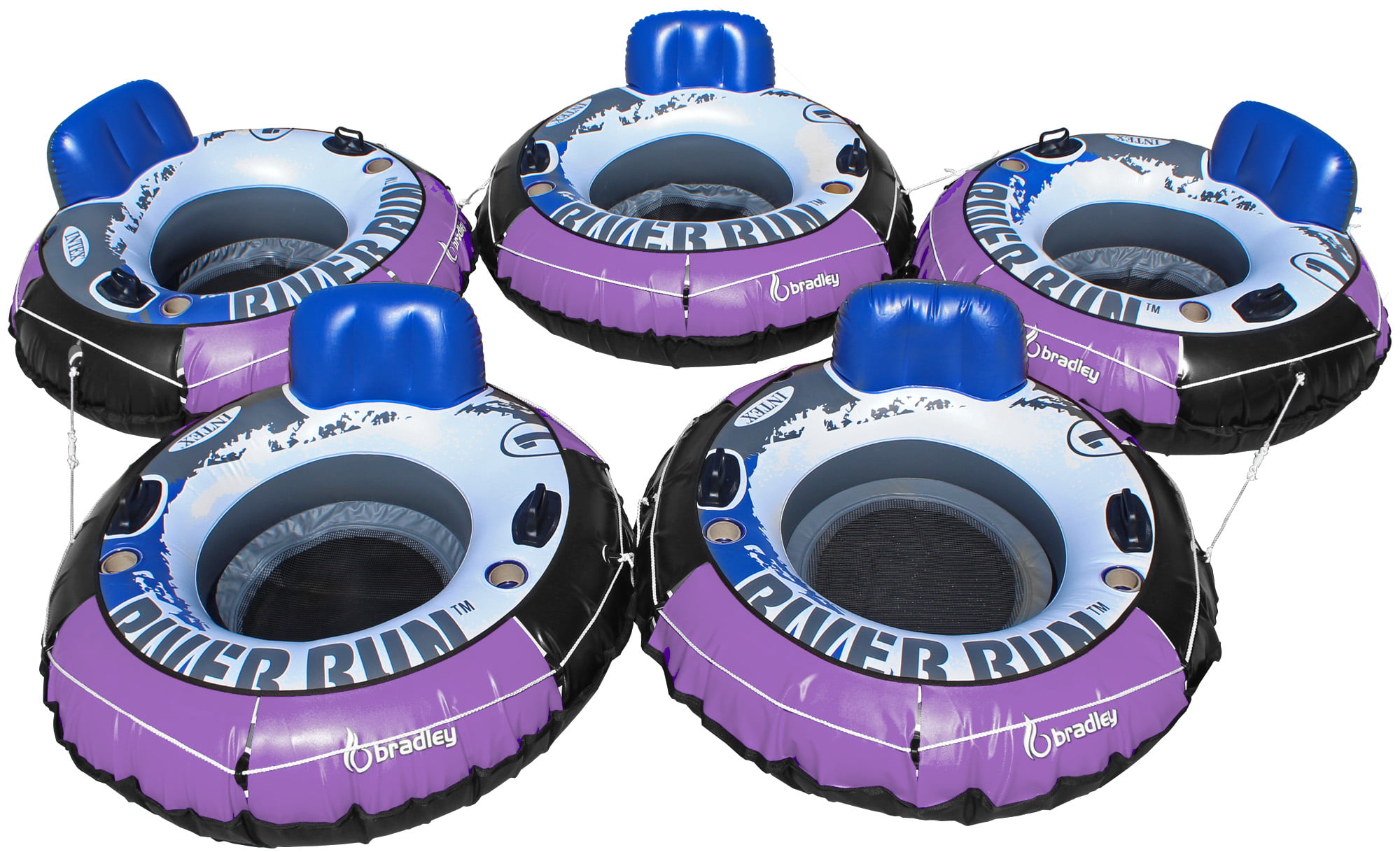 | Floating Lounger 5 Pack River Tube Intex Heavy Duty River Run Tube with Cover