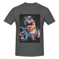 thumbnail image 4 of Bingfone Blue Dinosaur Men'S Loose Fit Short-Sleeve Pocket T-Shirt, 4 of 7