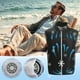 thumbnail image 4 of Chaqueta con ventilador, chaqueta fresca para exteriores, cómoda y transpirable, diseño plegable y portátil, ventilación con marco de metal, ideal para acampar, senderismo, actividades al, 4 of 9