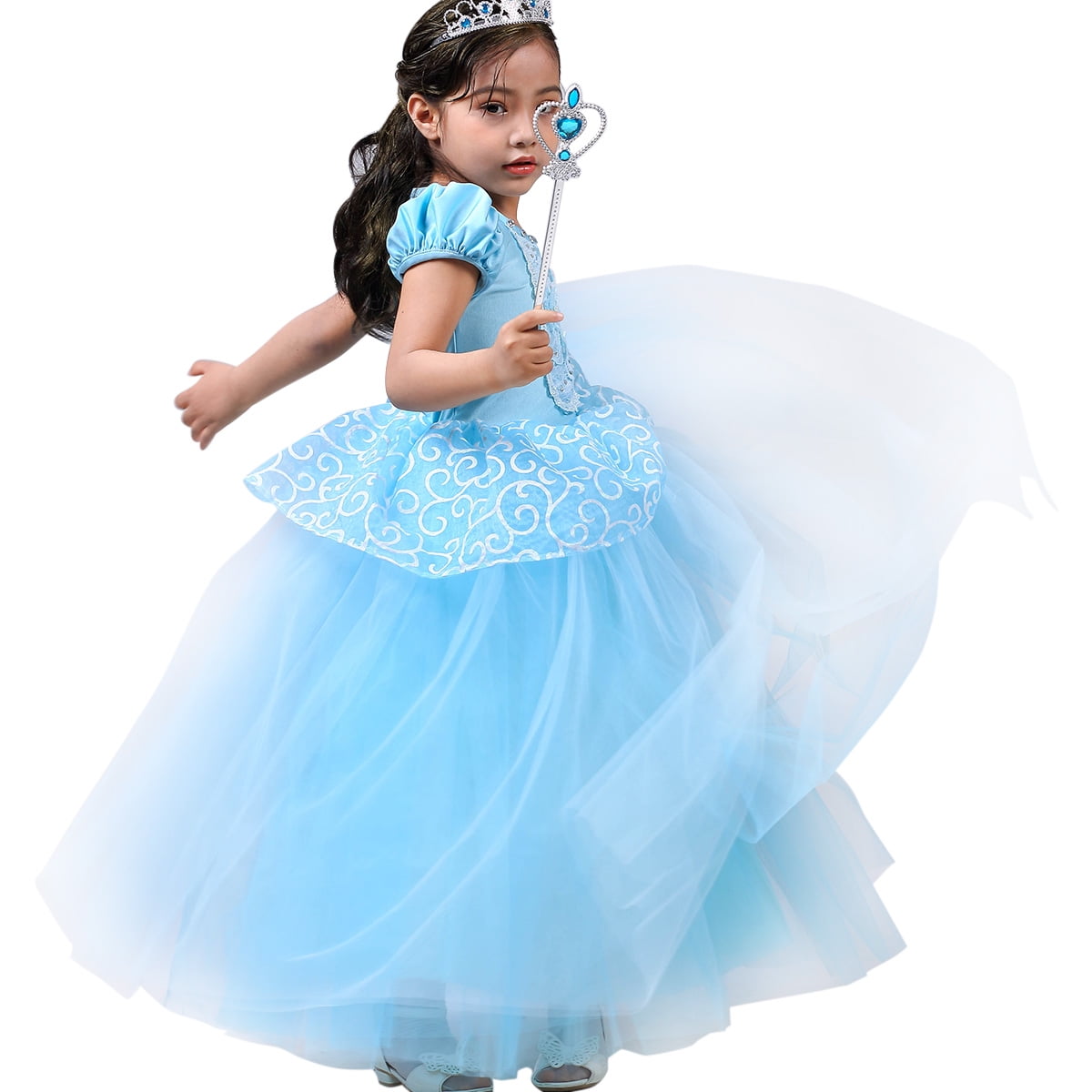 open lace back dress Cinderella Divine CD0189 main image 1