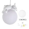 thumbnail image 2 of Luz de Techo, Iluminacióa Suave Fácil Instalació de Resina Forma de Conejo Luz de Colgante de Techo 100-240V Para Dormitorio, 2 of 7
