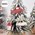 thumbnail image 4 of Paquete de 6 colgantes huecos de madera para Navidad, adornos para árboles de Navidad, decoración para fiestas colgantes WD.WDQZL Hogar, 4 of 5