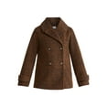 thumbnail image 6 of Time and Tru Women's and Women's Plus Faux Wool Peacoat, Sizes XS-2X, 6 of 6