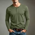 thumbnail image 2 of Men's Long Sleeve Henley Shirts Lightweight 3-Button Fashion Casual T-Shirts Quick Dry Soft Basic Pullover Tops, 2 of 8