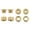 Gold, variant on Wolf Tooth 1X Alloy Chainring Bolts Set of 4 - Red