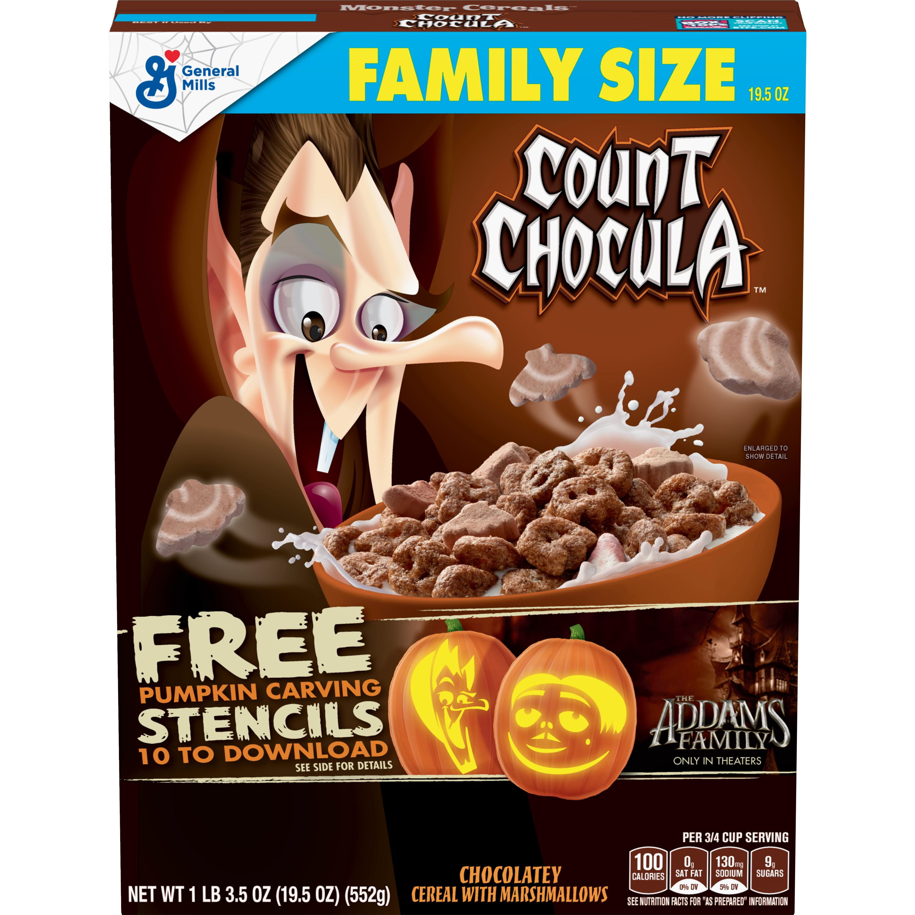 Count Chocula & Spider FRIDGE MAGNET cereal box 
