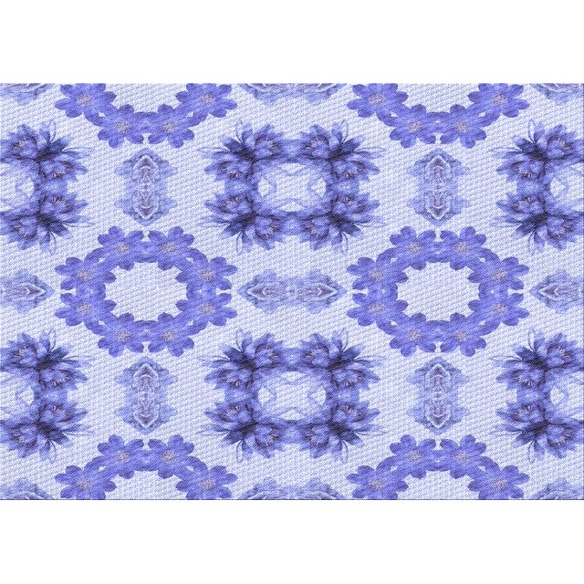 Ahgly Company Machine Washable Indoor Rectangle Transitional Periwinkle Purple Area Rugs, 2' x 4'