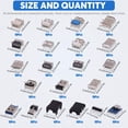 thumbnail image 2 of Glarks 180Pcs Micro Sockets USB 2.0 3.0 Type A Male Female Plug Connector Jack Solder USB Repair Replacement Adapter, 2 of 5
