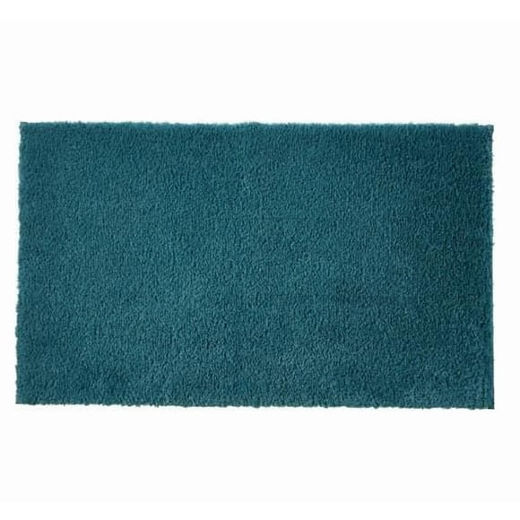 Better Homes & Gardens Ultra Soft Polyester Bath Rug, 20X34, Nimbus Blue