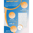 thumbnail image 3 of 12x12x1 Air Filter MERV 13 Rating, 12 Pack of Furnace Filters Comparable to MPR 1500 - 2200 & FPR 9 - Made in USA by AIRX FILTERS WICKED CLEAN AIR., 3 of 5