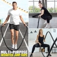 thumbnail image 3 of Weighted Jump Rope for Fitness - 9.8ft Heavy Battle Ropes for Exercise, 3LB Workout Rope for Women & Men, Skipping Rope For Gym Training, Home Workout, 3 of 6