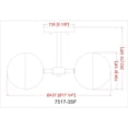 thumbnail image 2 of Z-Lite 3 Light Semi Flush Mount, 2 of 8