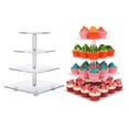 thumbnail image 2 of CIYISON Acrylic Clear Square Round Display Stand Jewelry Rings Dessert Cake Display Holder for Home Decorations Jewelry Storage, 2 of 20