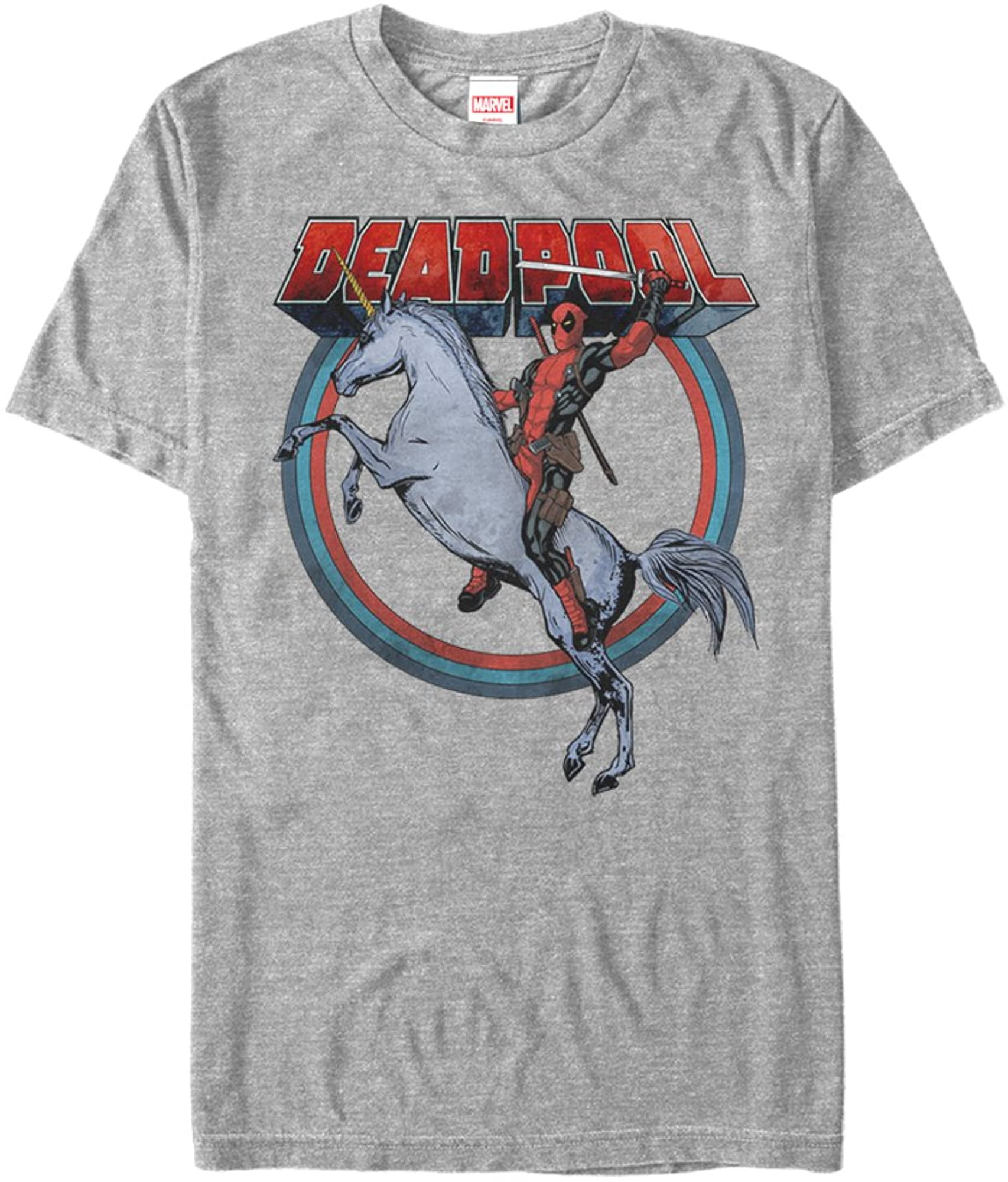 deadpool riding a unicorn t shirt