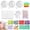 White, variant on Milky Blank Skins Empty Stress Ball DIY Kit,Blank Pressure Ball Skin DIY Kit,Vacuum Stress Ball with Empty Skin Base,Lid,Glue,12 Colors Clay,Vacuum Squeezing Stress Ball Making Kit