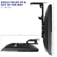 thumbnail image 4 of VIVO Black Manual Flip Down 20" to 37" Screen Mount | For Pitched Roof Ceilings, 4 of 7