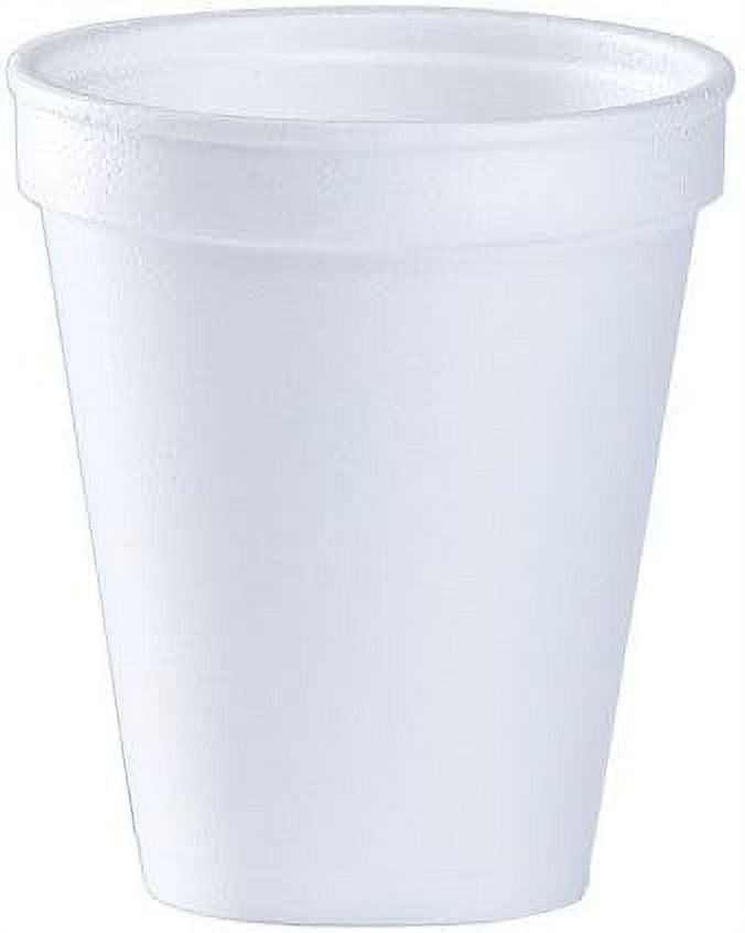 White Disposable Coffee Foam Cups Hot And Cold Drink Of 150) Cup (Pack