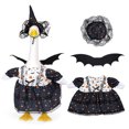 thumbnail image 2 of Halloween Porch Goose Outfit, Witch Costume Kit, Spooky Seasonal Outfit Accessories Suitable for 23 Inch Large Porch Goose Statue, 2 of 6