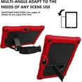thumbnail image 5 of FIEWESEY Shockproof Kids Friendly Cover with Shoulder Strap&Kickstand Hybird Case for Vankyo MatrixPad S10/ZZB ZB10/ATOZEE AT10/AOYODKG A38/YQSAVIOR/CUPEISI/Coopers YQ10S 10 Inch Tablet (Red/Black), 5 of 7