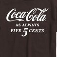 thumbnail image 2 of Coca-Cola - As Always Five Cents - Men's Short Sleeve Graphic T-Shirt, 2 of 4