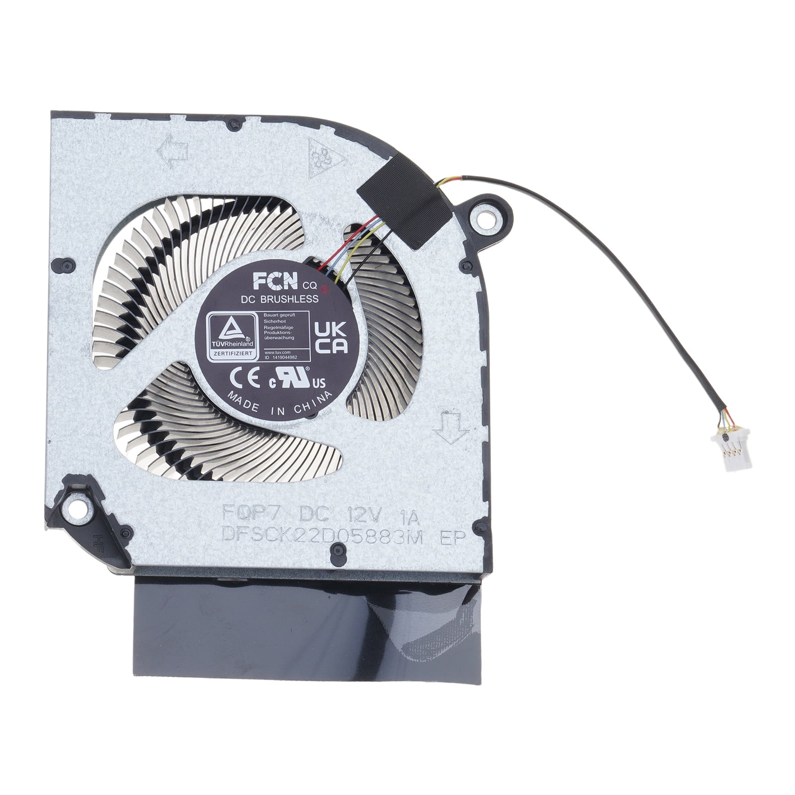 Zeiwohndc Laptop CPU GPU Radiator DC12V 1A 4wires Cooler for ACER nitro 5 N22C1 AN515-58