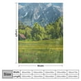 thumbnail image 4 of Shiartex  Germany Soft Flannel  Throw Blanket, Bavarian Alps Village of Berchtesgaden and Watzmann Germany, Cozy for Indoor and Outdoor Use, , Blue Green, 4 of 6