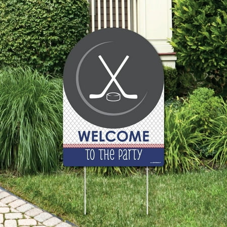Shoots & Scores! - Hockey - Party Decorations - Birthday Party or Baby Shower Welcome Yard Sign