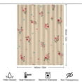 thumbnail image 2 of Delicate Pastel Floral Fabric Pattern Cloth Fabric Bathroom Decor Set with Hooks, 2 of 5