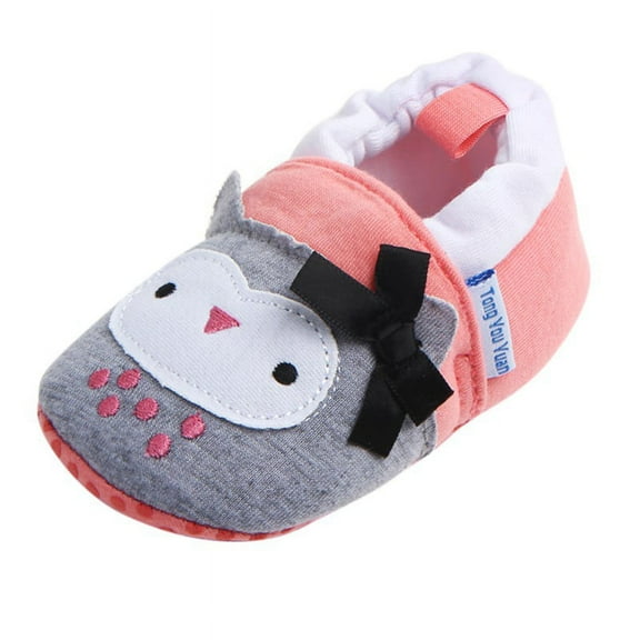 Infant Cute Cartoon Unisex Baby Warm Cotton Anti-Slip Soft Sole First Walkers Shoes