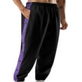 thumbnail image 2 of Adult Men Tear Away Joggers Pants Basketball Pant Split Snap Button Gym Jogging Pants Trousers, 2 of 8