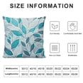 thumbnail image 5 of BANET Throw Pillow Cases Cozy Fleece Falling Dahlia Floral Flowers Decorative Cushion Covers for Couch Bed Sofa Farmhouse Decoration White, 5 of 5