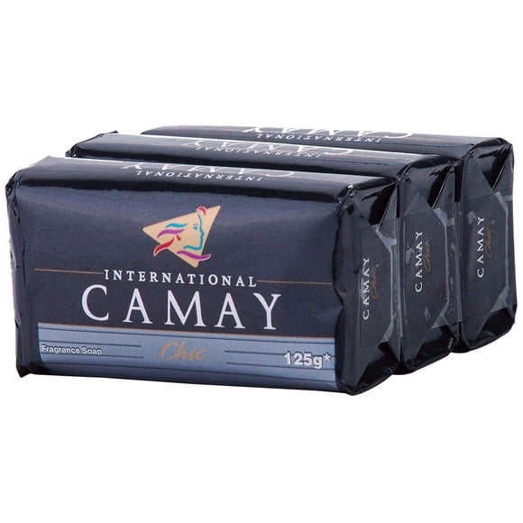 Camay Chic bar Jabón Internacional Baño Corporal Suavemente Perfumado 125g 4.4oz (Paquete de 3)