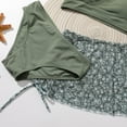 thumbnail image 6 of 8-12 Years Big Girl's 3 Piece Swimsuits Printed Bikini Bathing Suit with Cover Up UPF 50+, 6 of 12