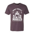 thumbnail image 2 of Dwight Schrute's Gym for Muscles Pop Culture Mens Premium Tri Blend T-Shirt, Vintage Purple, 2XL, 2 of 3