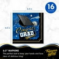 thumbnail image 4 of Blue Graduation Party Tableware Deluxe Set for 16 Guests, 4 of 8