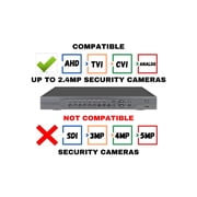 Evertech 32 Channel 1080p AHD TVI CVI and Analog Security Surveillance DVR Recorder with 16TB HDD