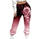 thumbnail image 2 of Pntutb Mujeres Moda Gradiente Impreso Pantalones de chándal sueltos Cintura alta Pantalones casuales Pntutb Pntutb-3751, 2 of 5