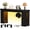 Black, variant on iSunirm Console Table with Charging Station, 63'' Long Narrow Entryway Table with LED Light, Thickened End Table for Entrance, Living Room, Bedroom, Distressed Brown