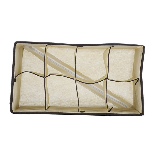 Caja de almacenamiento plegable, caja de almacenamiento portátil, plegable, duradera, con divisor para ropa interior, valor excepcional