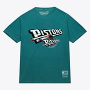 Men's Mitchell & Ness Teal Detroit Pistons Hardwood Classics T-Shirt
