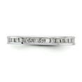 thumbnail image 3 of 1 Ct. Channel Set Princess Cut Diamond Womens Eternity Wedding Band Ring in 14k White Gold, 3 of 5