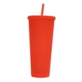 thumbnail image 1 of Gobelet d'Eau Grande Capacité 710ML24OZ Entièrement Clouté, Mat, Gobelet Réutilisable avec Grand Ouverture, Couvercle Étanche, Paille, 1 of 7